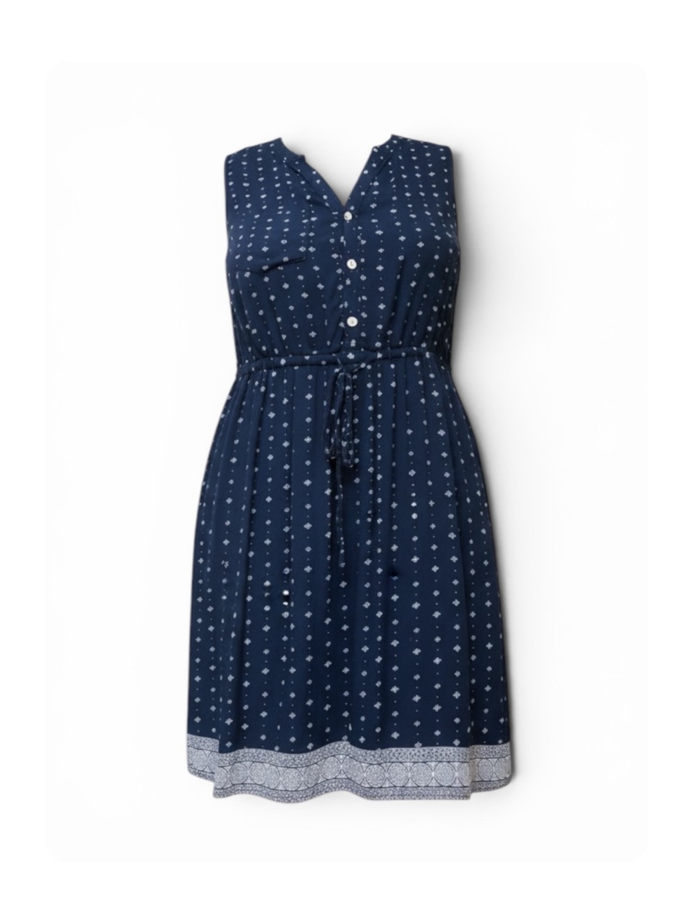 ★ Gap A-Line Fashion Forward Spring/Summer Soft See-Through Dress Navy Blue M ★